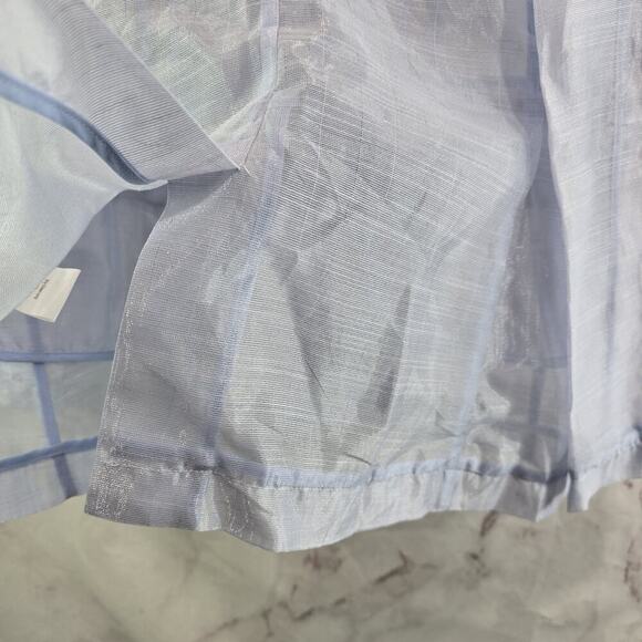 Anthropologie Blazer Womens Medium Blue Periwinkle Sheer Formal Jacket Dolan - Picture 8 of 13